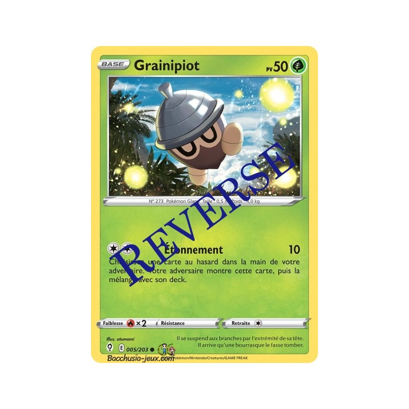 Carte Pokémon EB07 005/203 Grainipiot Reverse