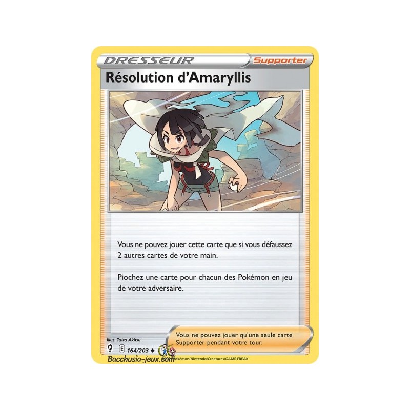 Carte Pokémon EB07 164/203 Résolution d'Amaryllis