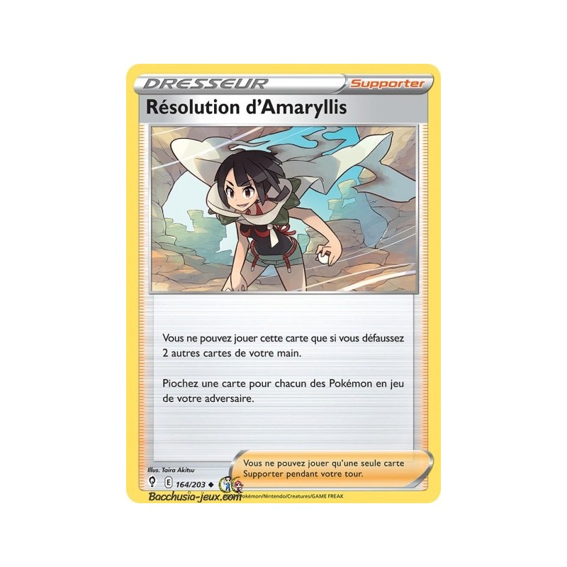 Carte Pokémon EB07 164/203 Résolution d'Amaryllis