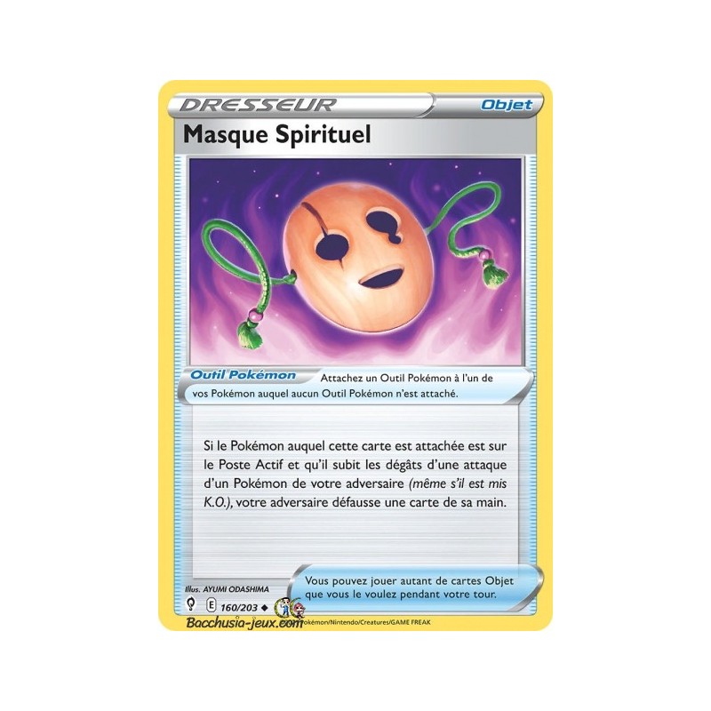 Carte Pokémon EB07 160/203 Masque Spirituel