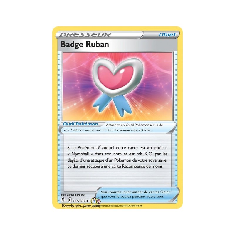 Carte Pokémon EB07 155/203 Badge Ruban