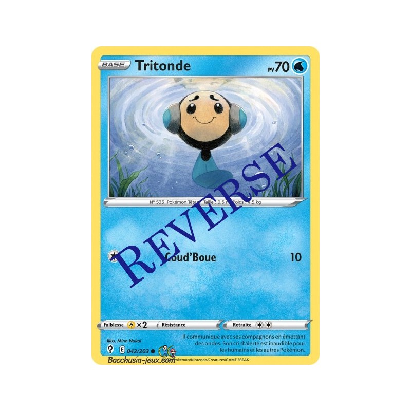Carte Pokémon EB07 042/203 Tritonde Reverse