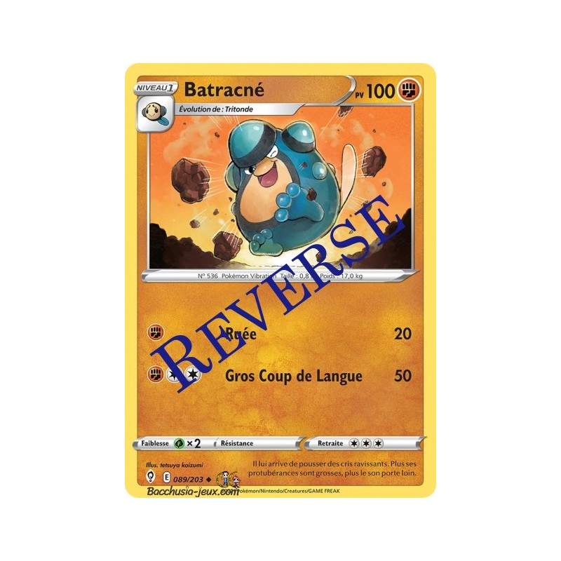 Carte Pokémon EB07 089/203 Batracné Reverse