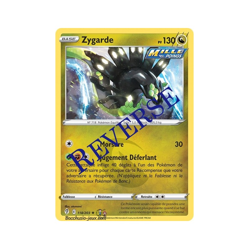 Carte Pokémon EB07 118/203 Zygarde Holo Reverse