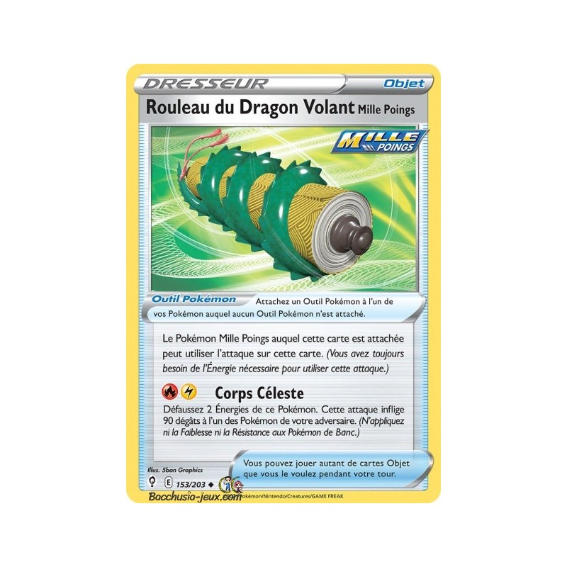 Carte Pokémon EB07 153/203 Rouleau du Dragon Volant Mille Poings