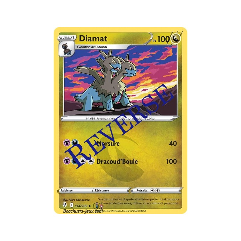 Carte Pokémon EB07 114/203 Diamat Reverse