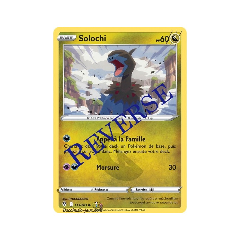 Carte Pokémon EB07 113/203 Solochi Reverse