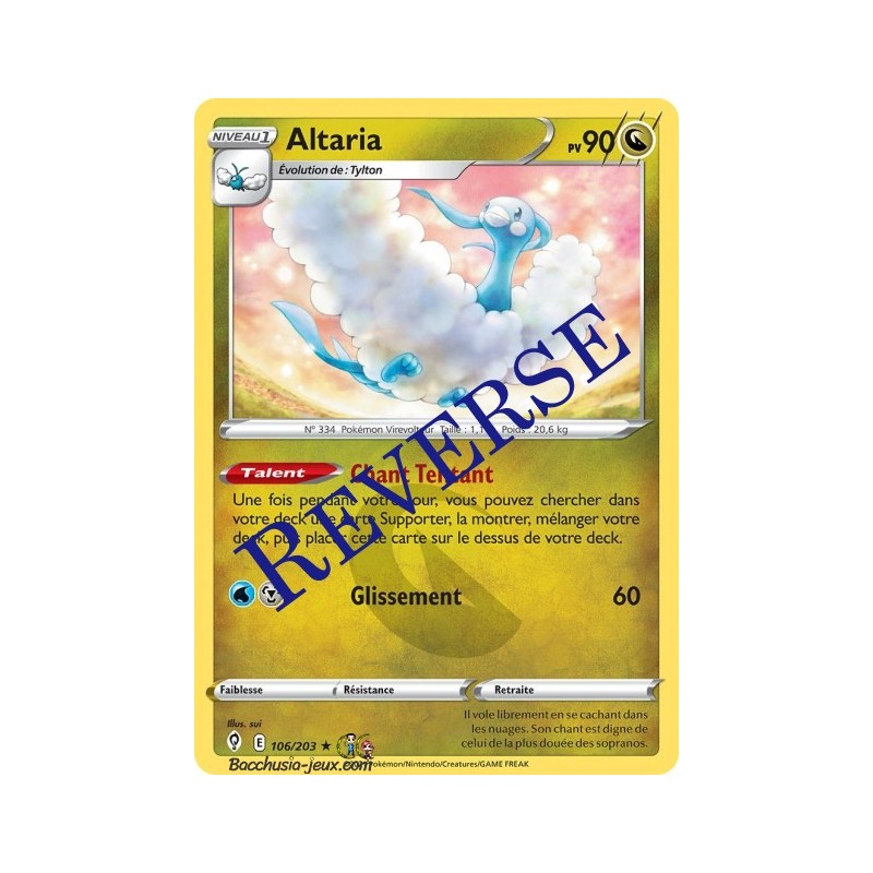 Carte Pokémon EB07 106/203 Altaria Reverse