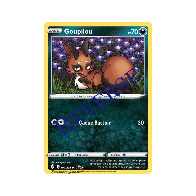 Carte Pokémon EB07 104/203 Goupilou Reverse