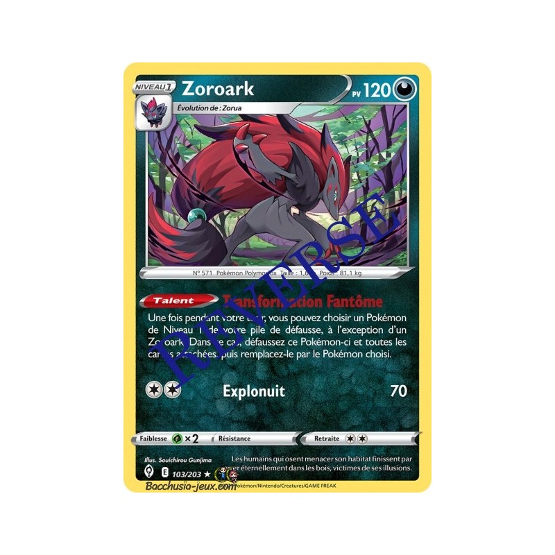 Carte Pokémon EB07 103/203 Zoroark Reverse