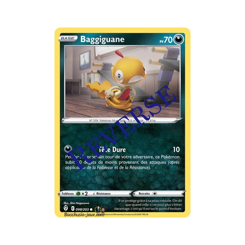 Carte Pokémon EB07 098/203 Baggiguane Reverse