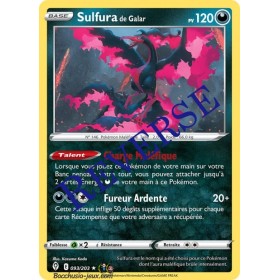 Carte Pokémon EB07 093/203 Sulfura de Galar Holo Reverse