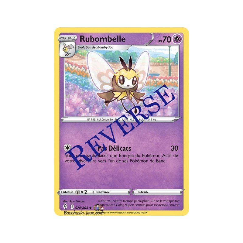 Carte Pokémon EB07 079/203 Rubombelle Reverse
