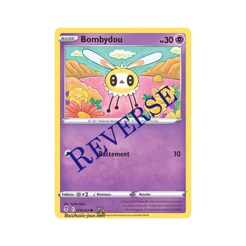 Carte Pokémon EB07 078/203 Bombydou Reverse