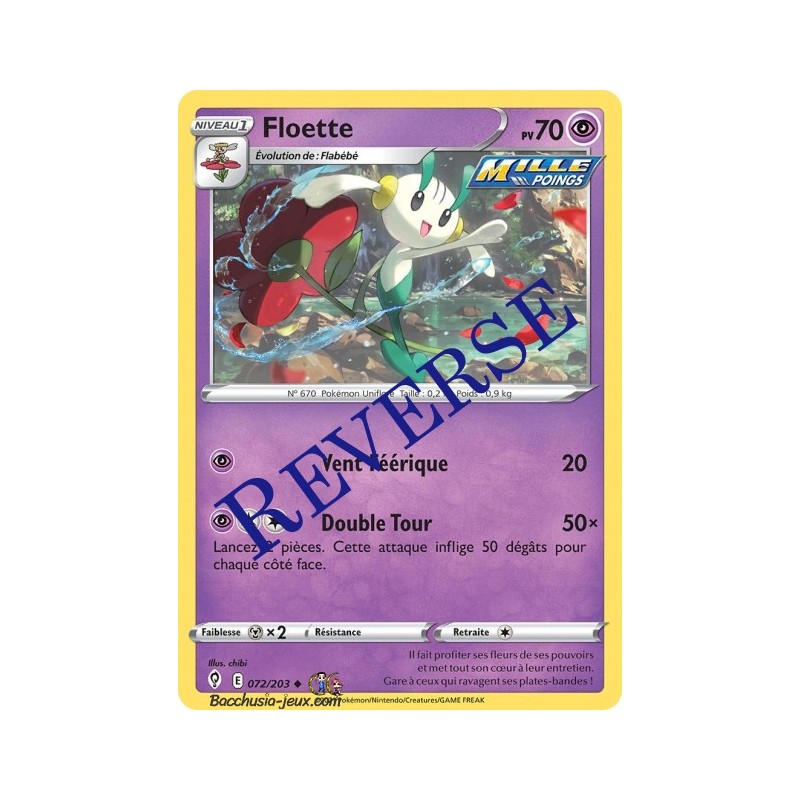 Carte Pokémon EB07 072/203 Floette Reverse