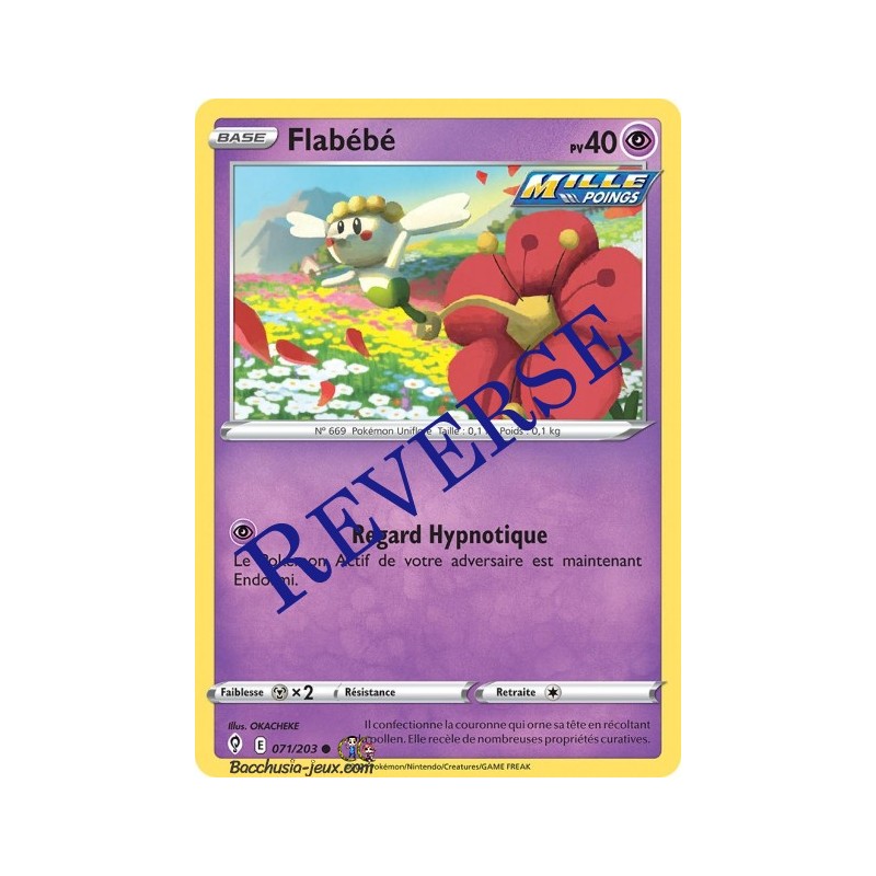 Carte Pokémon EB07 071/203 Flabébé Reverse