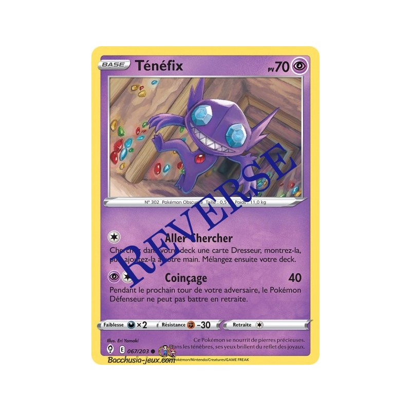Carte Pokémon EB07 067/203 Ténéfix Reverse