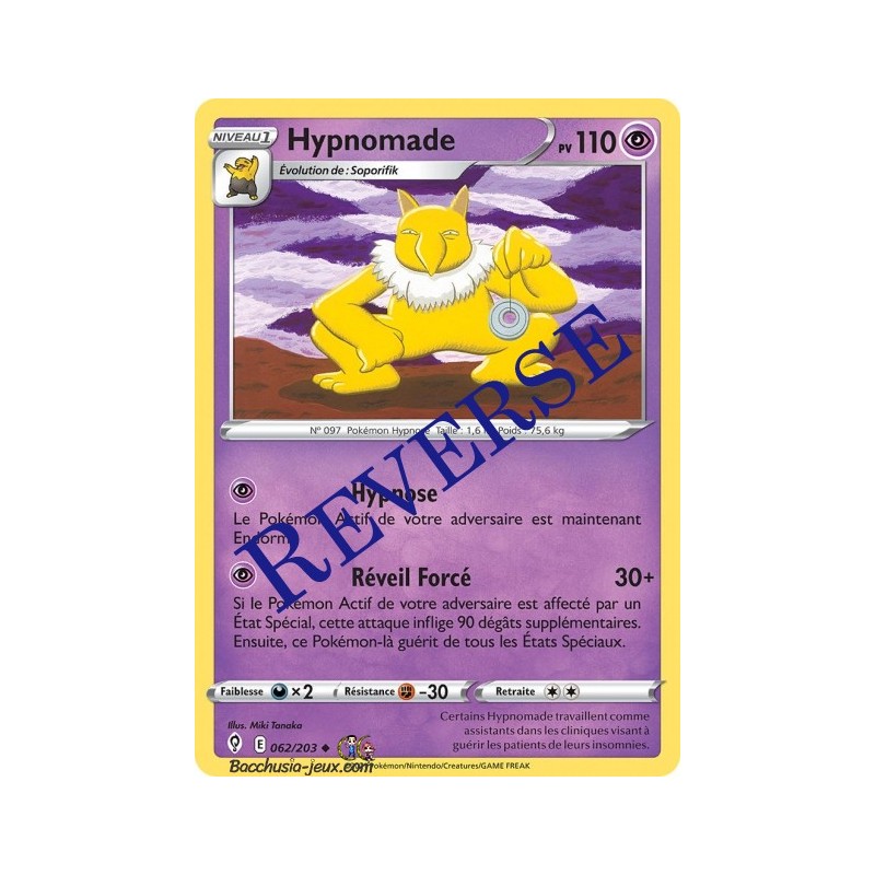 Carte Pokémon EB07 062/203 Hypnomade Reverse