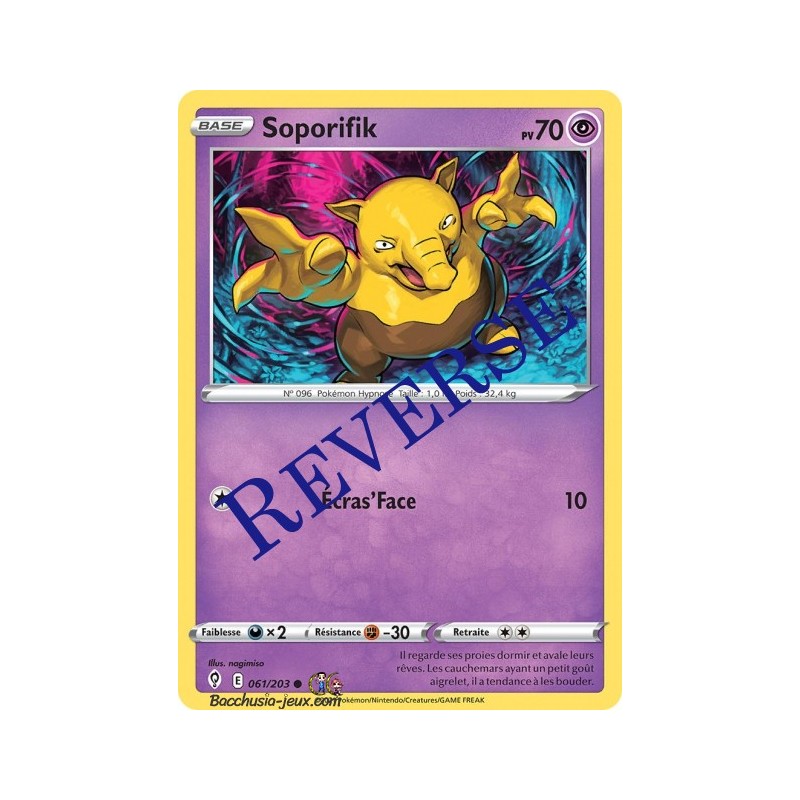 Carte Pokémon EB07 061/203 Soporifik Reverse