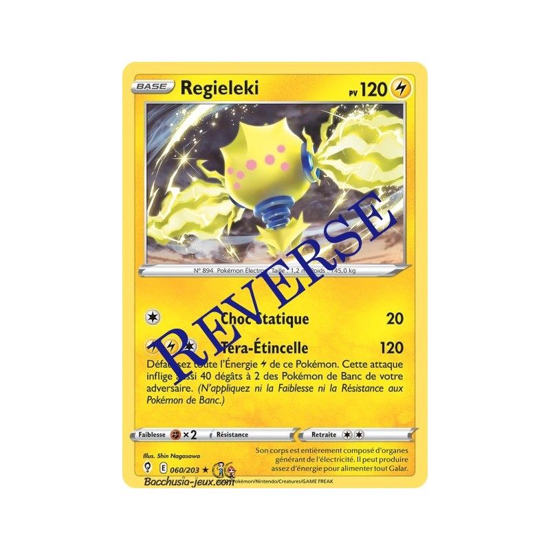 Carte Pokémon EB07 060/203 Regieleki Holo Reverse