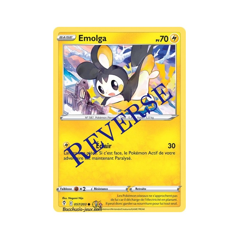 Carte Pokémon EB07 057/203 Emolga Reverse