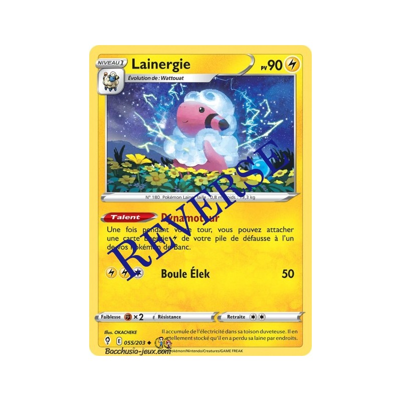 Carte Pokémon EB07 055/203 Lainergie Reverse