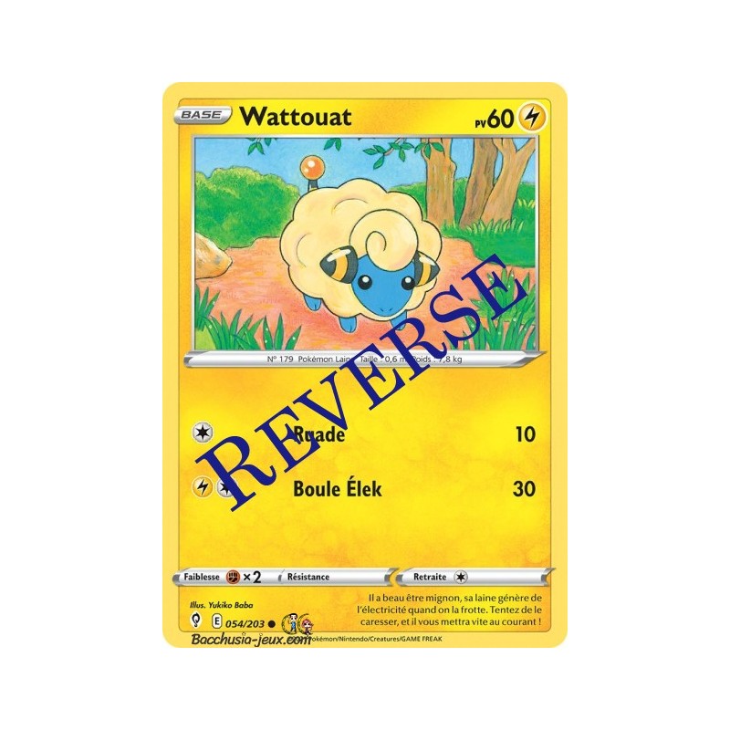 Carte Pokémon EB07 054/203 Wattouat Reverse