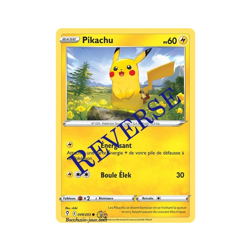 Carte Pokémon EB07 049/203 Pikachu Reverse