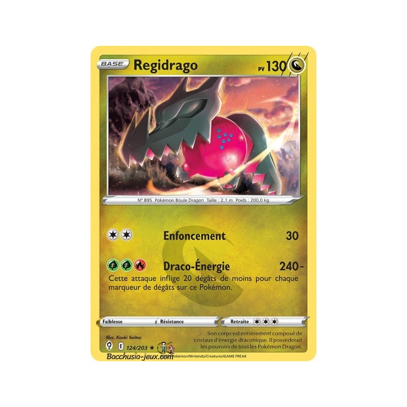 Carte Pokémon EB07 124/203 Regidrago Holo