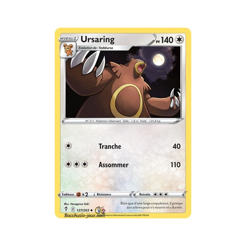 Carte Pokémon EB07 127/203 Ursaring