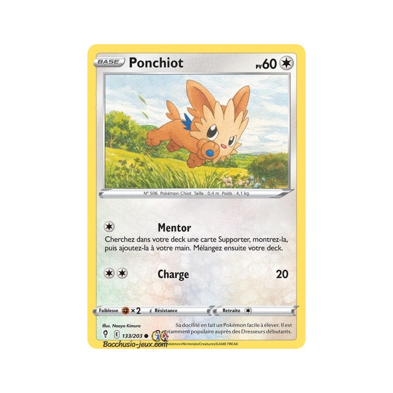 Carte Pokémon EB07 133/203 Ponchiot