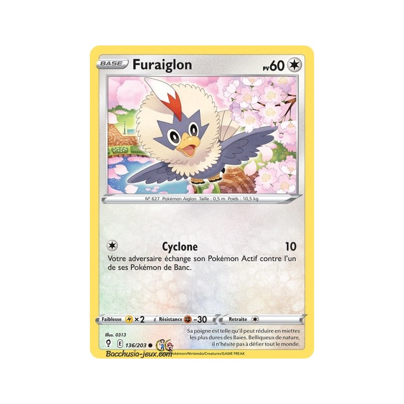Carte Pokémon EB07 136/203 Furaiglon