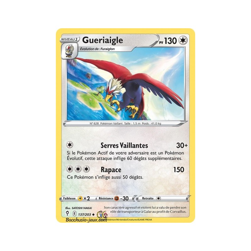 Carte Pokémon EB07 137/203 Gueriaigle