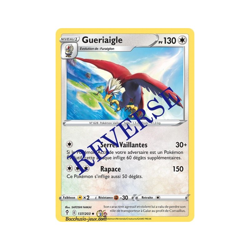 Carte Pokémon EB07 137/203 Gueriaigle Reverse