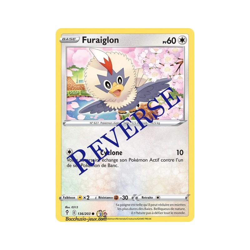 Carte Pokémon EB07 136/203 Furaiglon Reverse