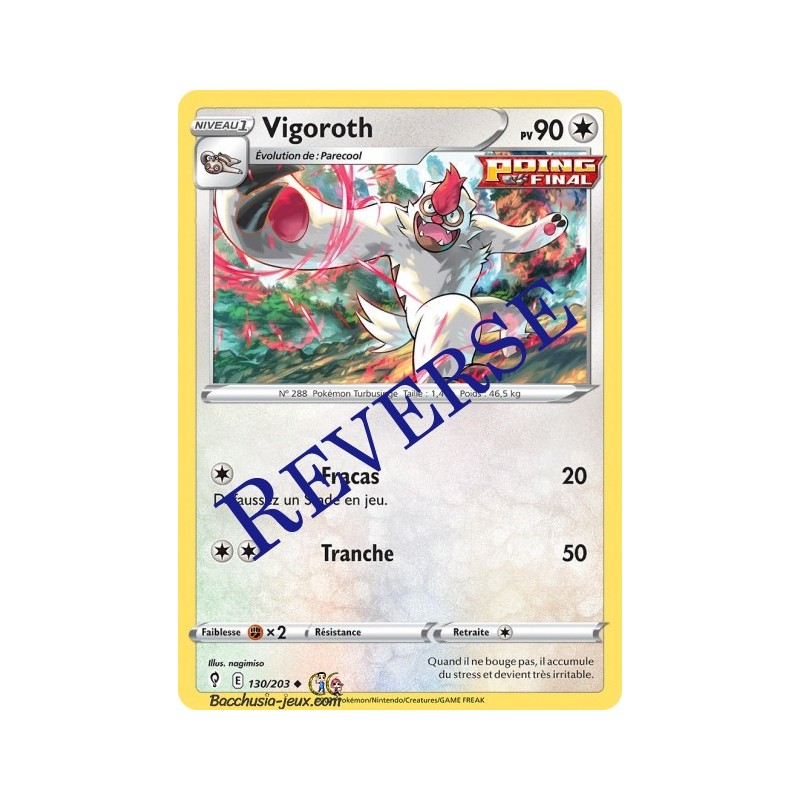 Carte Pokémon EB07 130/203 Vigoroth Reverse