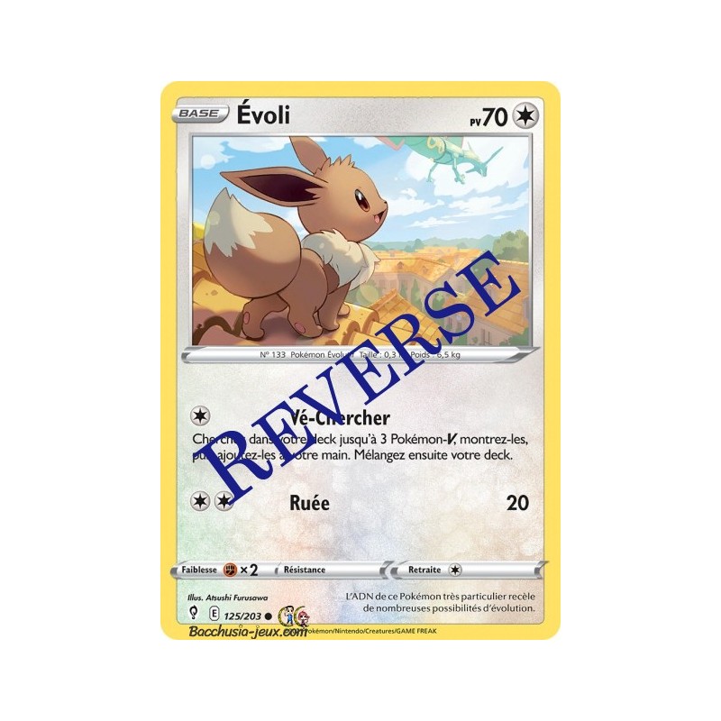 Carte Pokémon EB07 125/203 Evoli Reverse