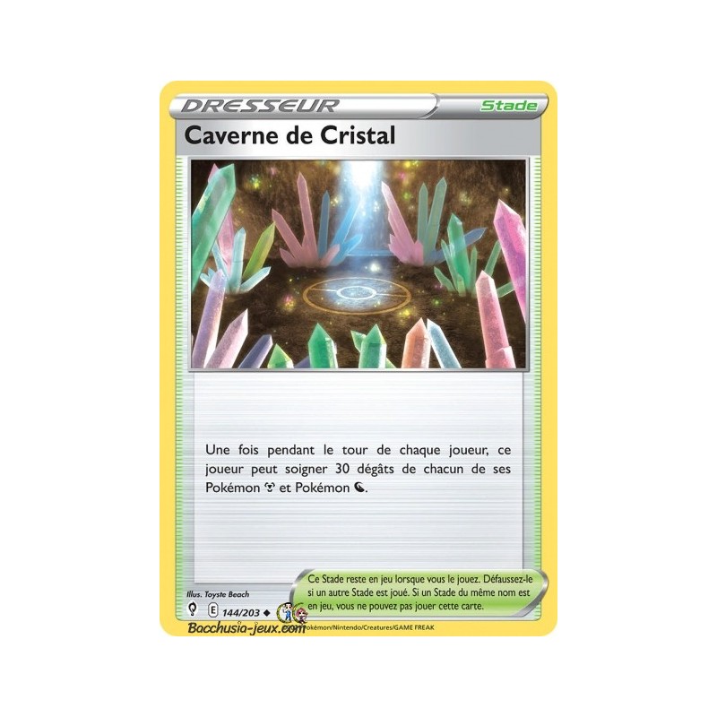 Carte Pokémon EB07 144/203 Caverne de Cristal