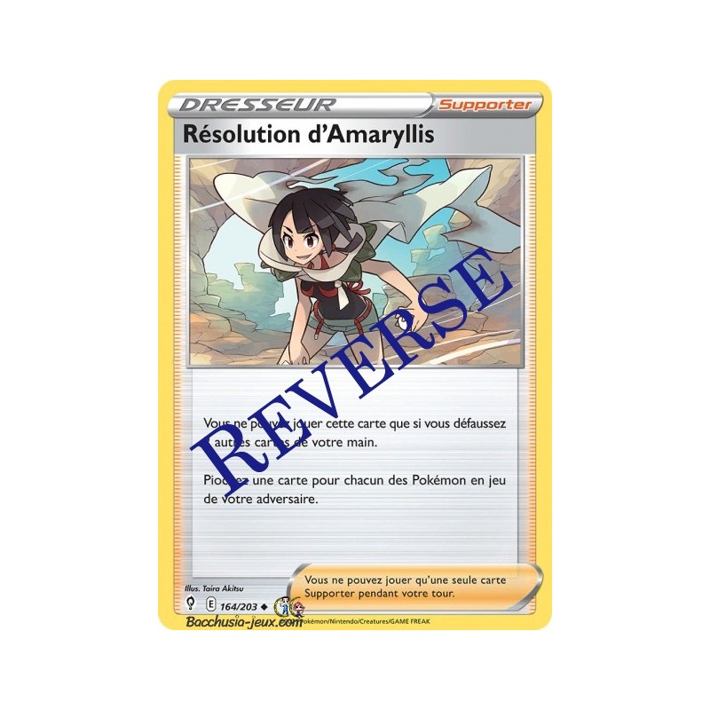 Carte Pokémon EB07 164/203 Résolution d'Amaryllis Reverse