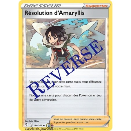 Carte Pokémon EB07 164/203 Résolution d'Amaryllis Reverse