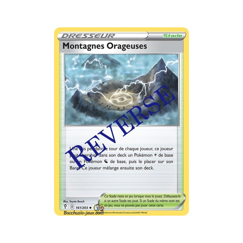 Carte Pokémon EB07 161/203 Montagnes Orageuses Reverse
