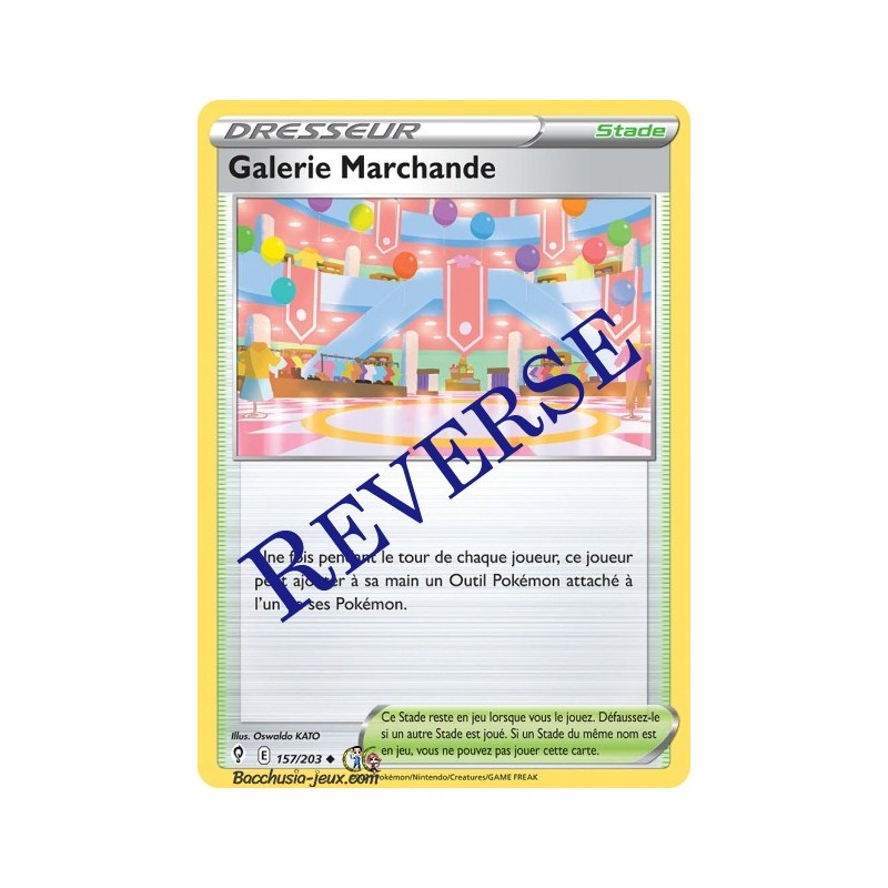 Carte Pokémon EB07 157/203 Galerie Marchande Reverse