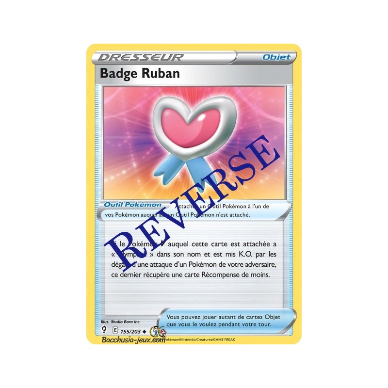 Carte Pokémon EB07 155/203 Badge Ruban Reverse