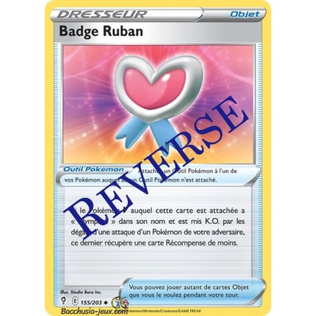Carte Pokémon EB07 155/203 Badge Ruban Reverse