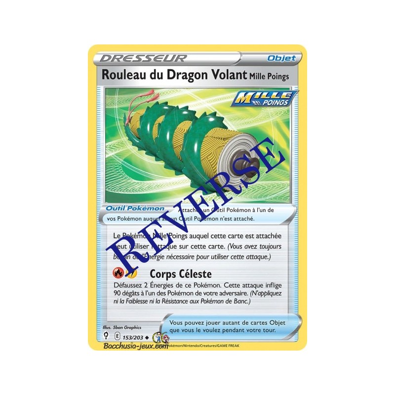Carte Pokémon EB07 153/203 Rouleau du Dragon Volant Mille Poings Reverse
