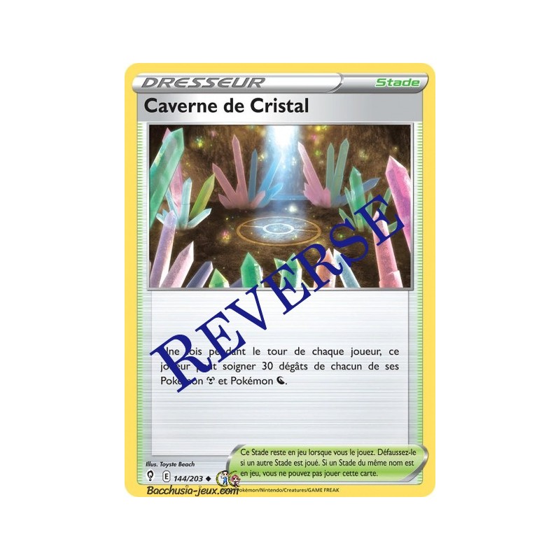 Carte Pokémon EB07 144/203 Caverne de Cristal Reverse