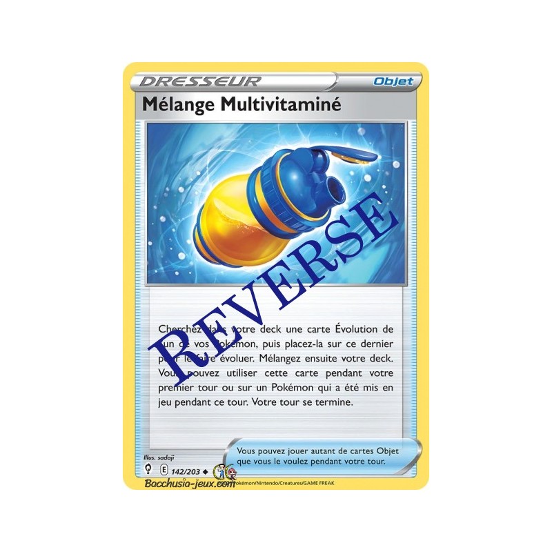 Carte Pokémon EB07 142/203 Mélange Multivitaminé Reverse