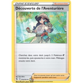 Carte Pokémon EB08 224/264 Découverte de l'Aventurière