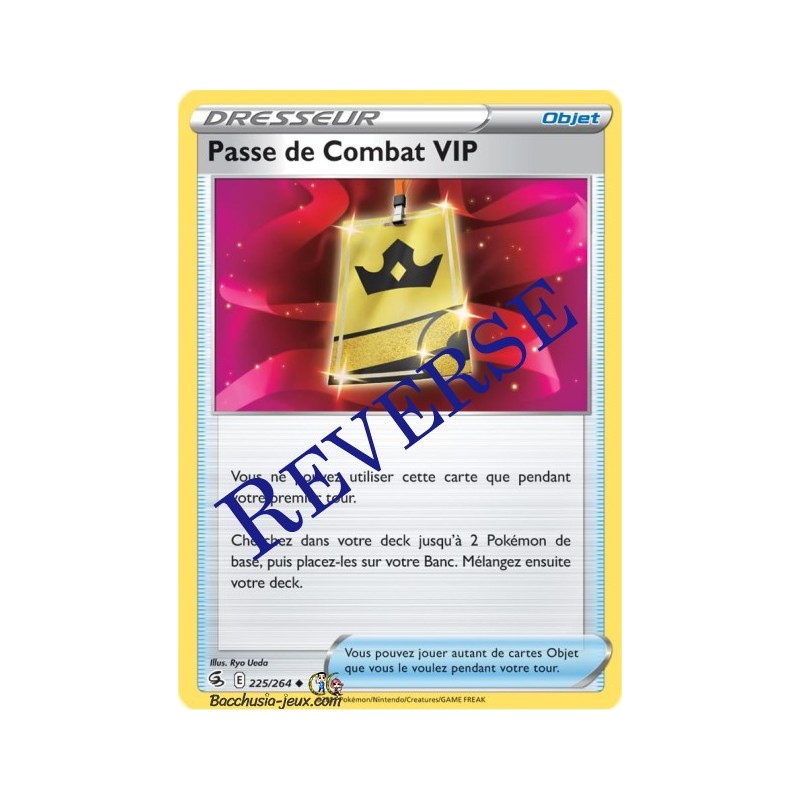 Carte Pokémon EB08 225/264 Passe de Combat VIP Reverse