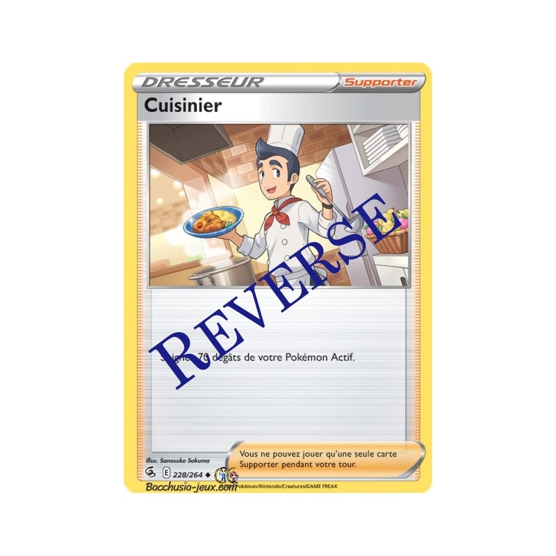 Carte Pokémon EB08 228/264 Cuisinier Reverse